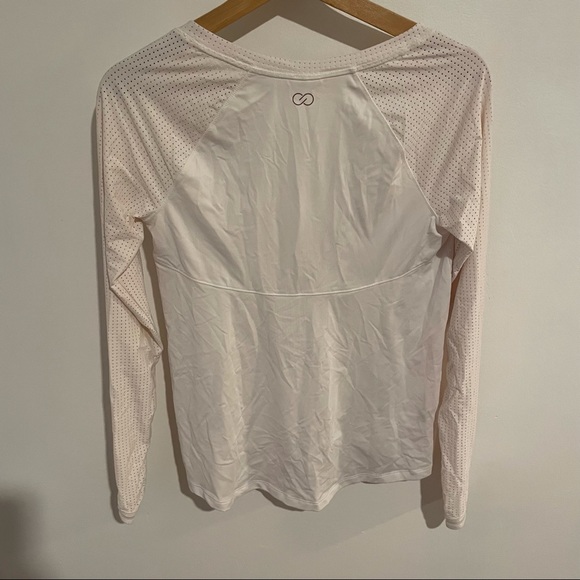 Calia By Carrie Underwood Light Pink Move Mesh Long Sleeve Workout Top Sz XS - Picture 10 of 11